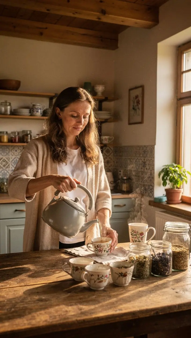 Arbatos lapų artimas vaizdas, pabrėžiantis jų natūralumą ir kokybę.